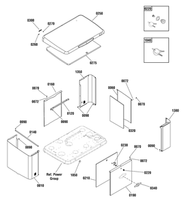 Enclosure Group Diagram and Parts List for 040415-03  Briggs and Stratton Generator